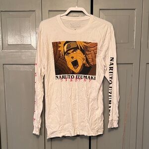Naruto Izumaki White Long Sleeve Shirt